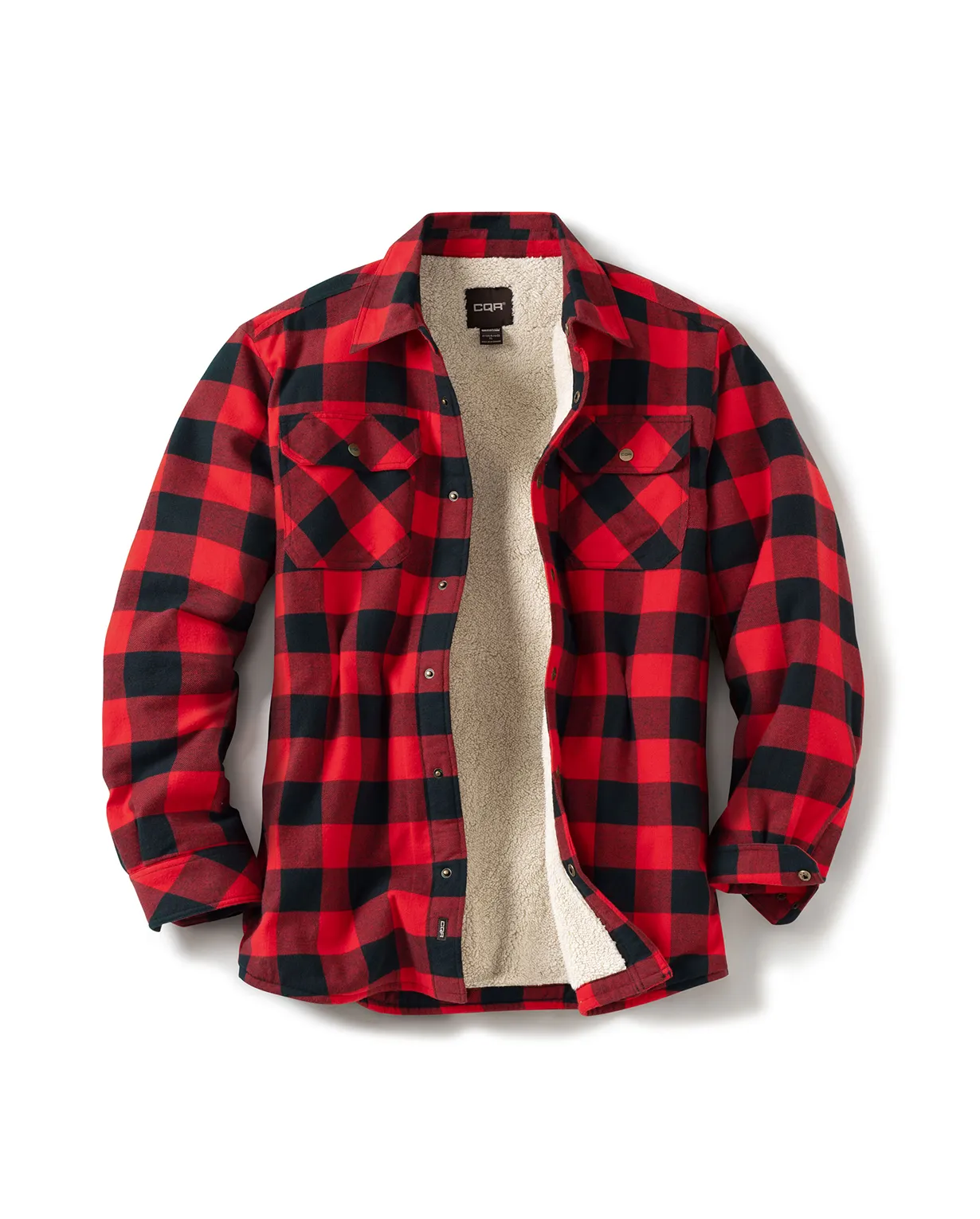 Sherpa Lined Flannel Shirt Jacket [HOK710]