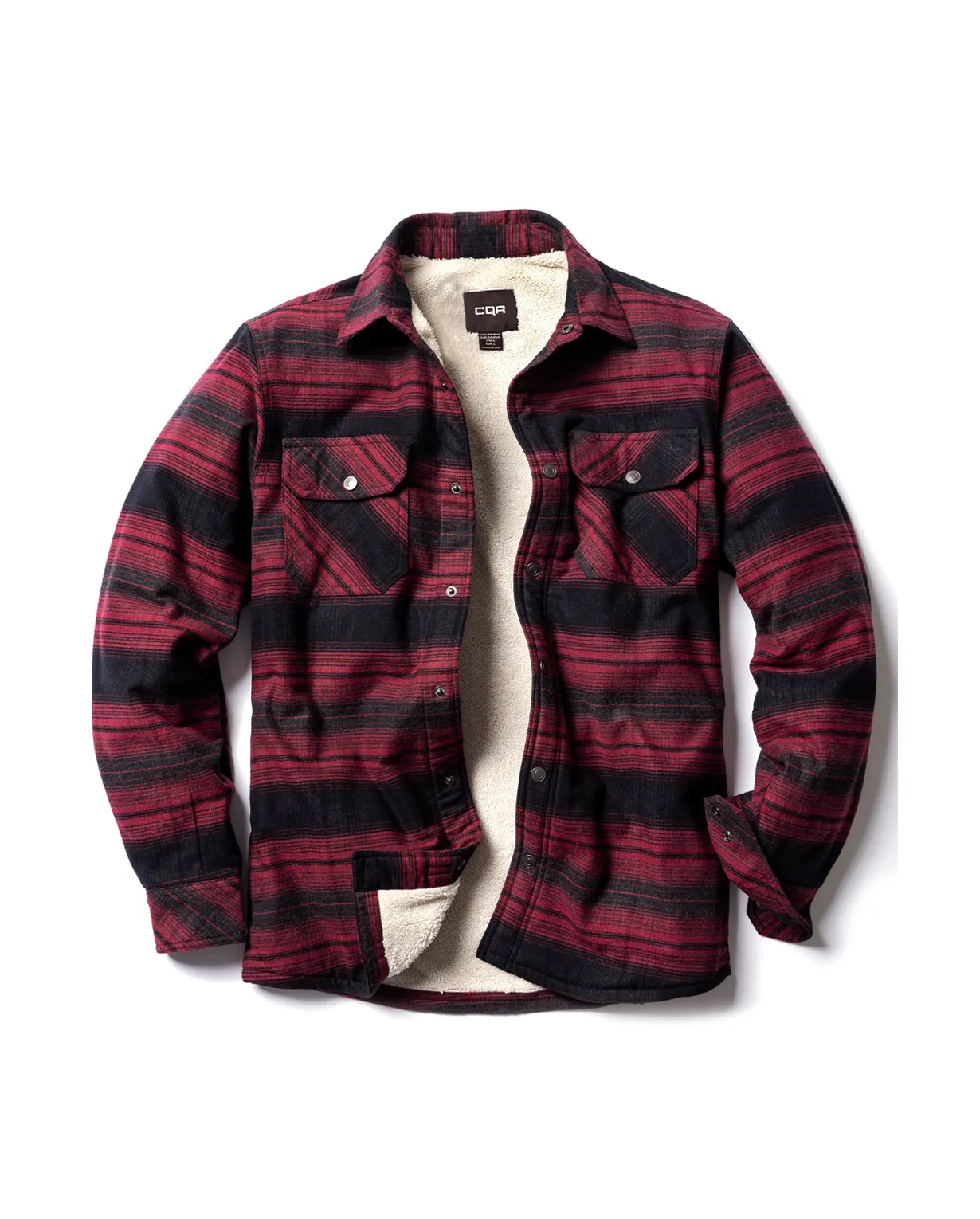 Sherpa Lined Flannel Shirt Jacket [HOK710]