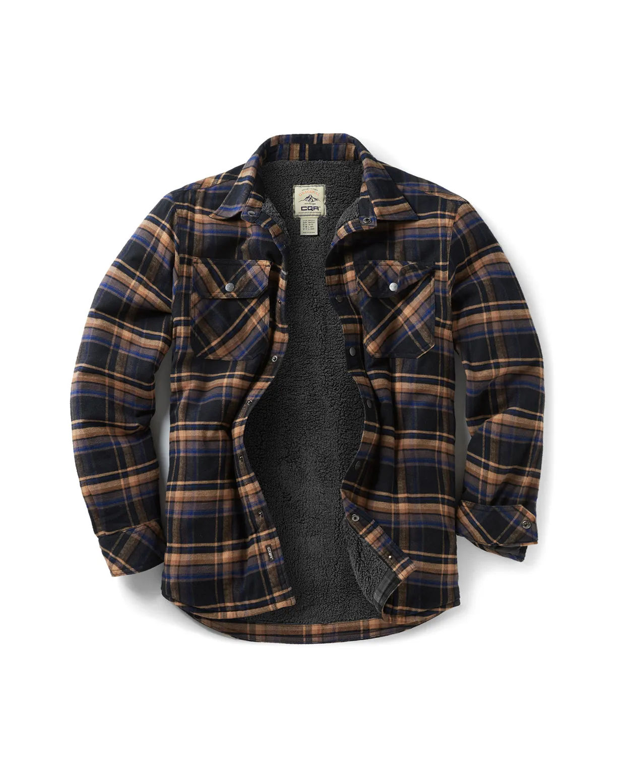 Sherpa Lined Flannel Shirt Jacket [HOK710]