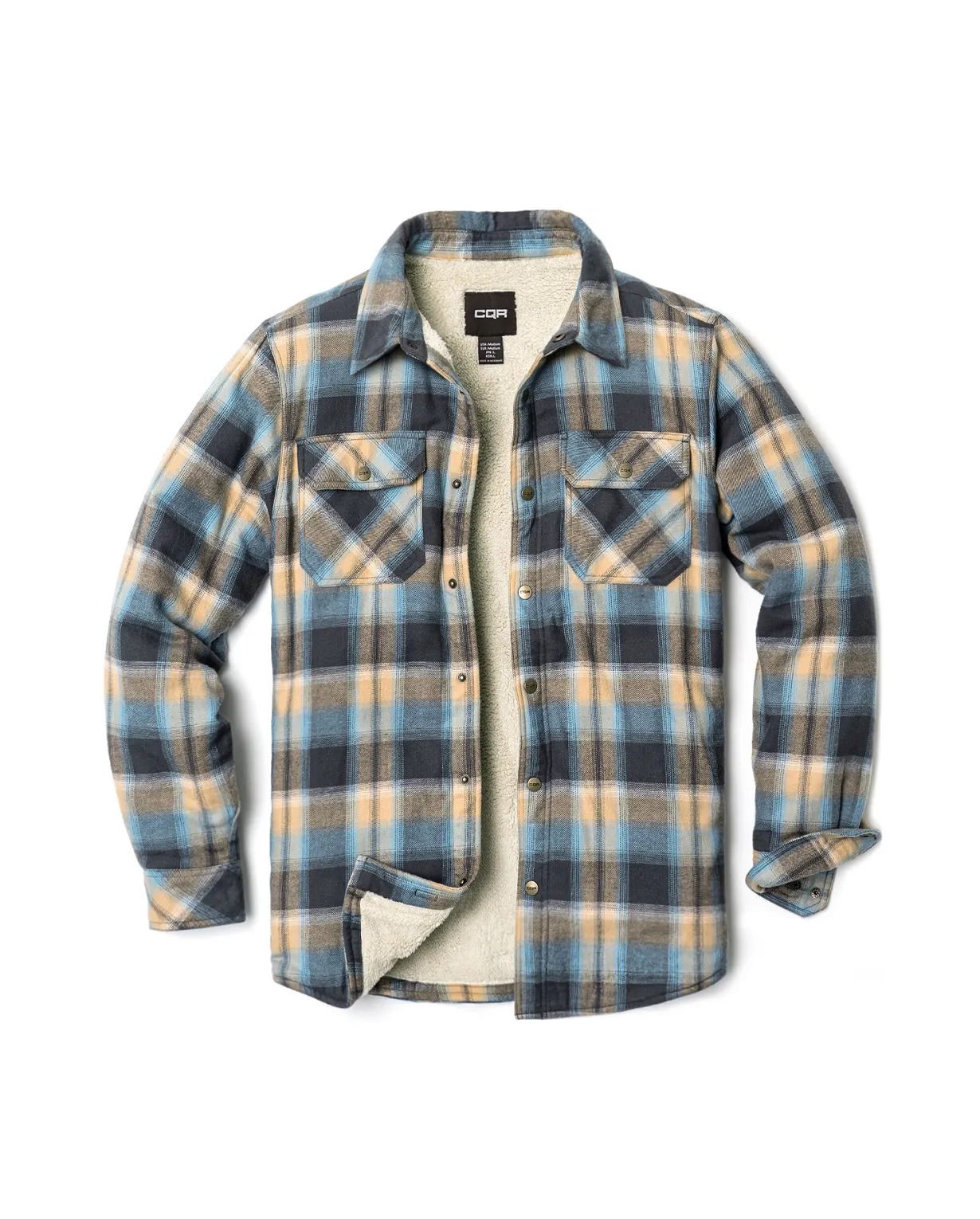 Sherpa Lined Flannel Shirt Jacket [HOK710]