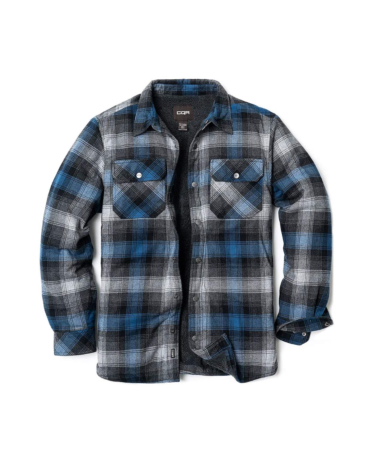 Sherpa Lined Flannel Shirt Jacket [HOK710]