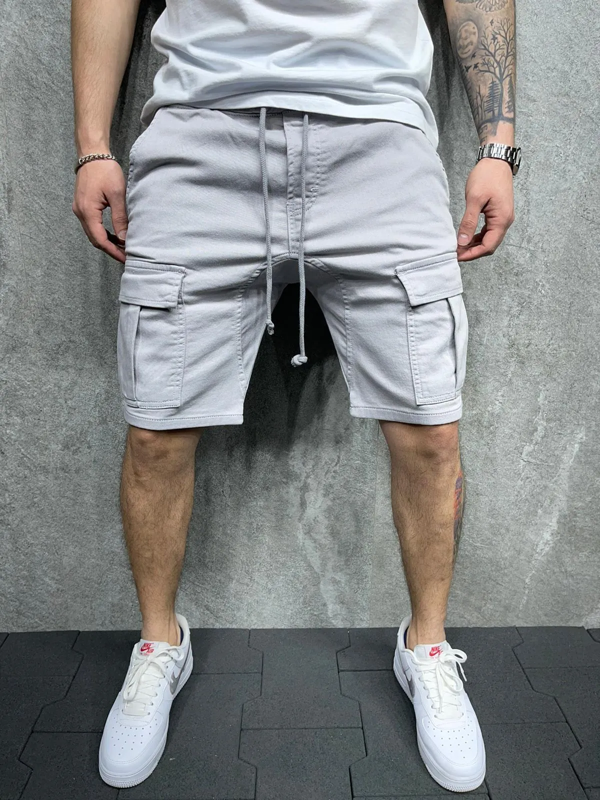 Sneakerjeans Grey Cargo Short AD111