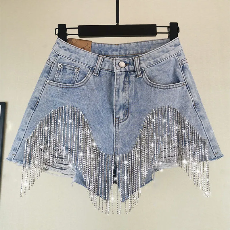 SPARKLE Denim Shorts