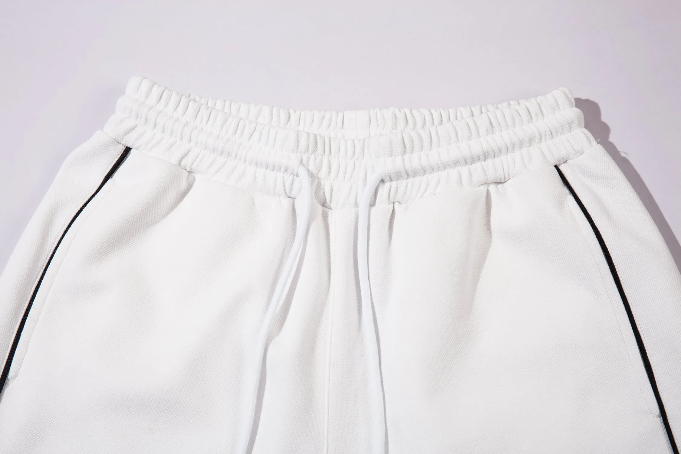 Sportive Chic | White Panel Shorts