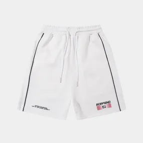 Sportive Chic | White Panel Shorts