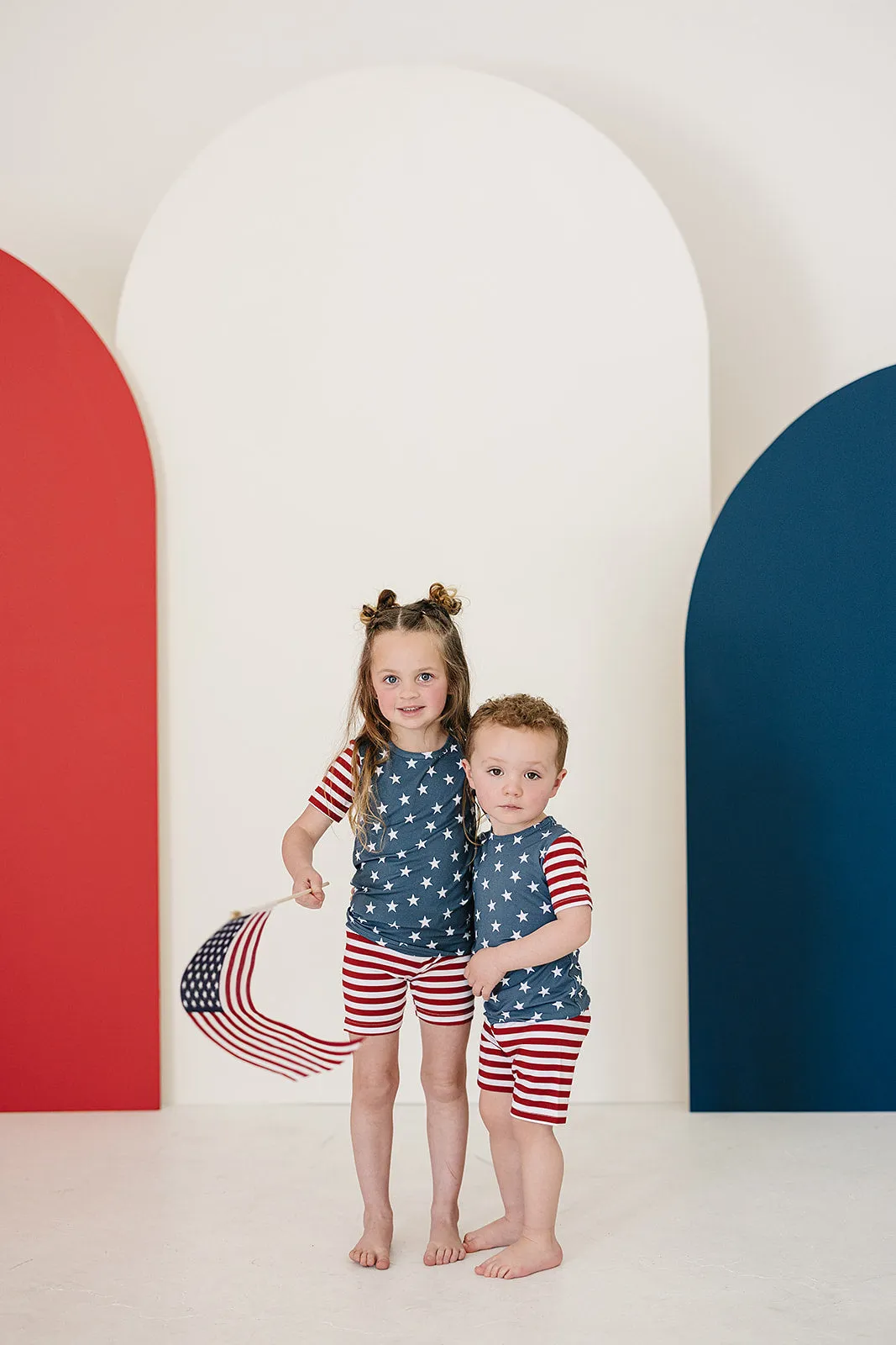 Stars   Stripes Bamboo Cozy Short Set