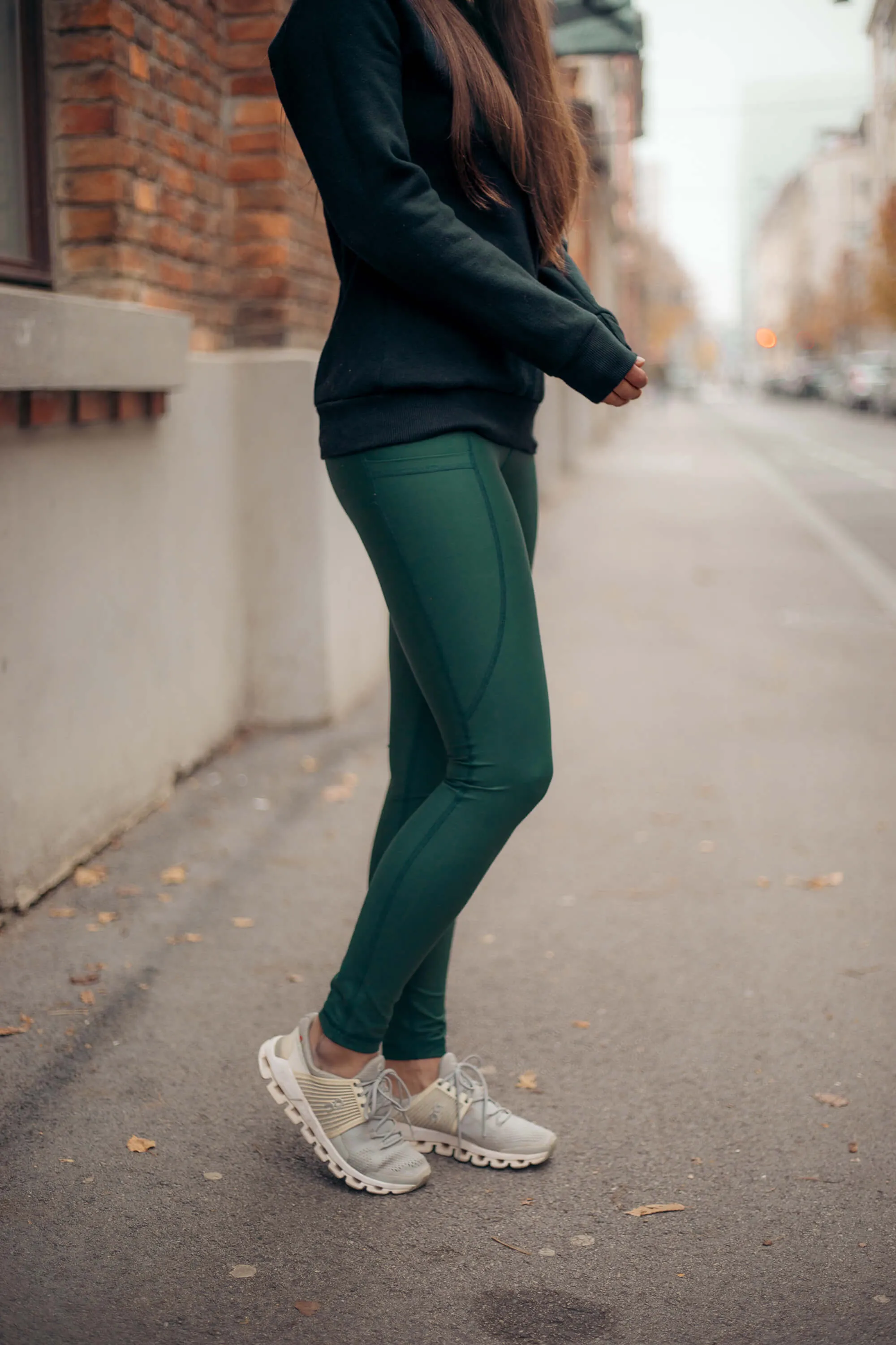 Summit Pocket Leggings Jade