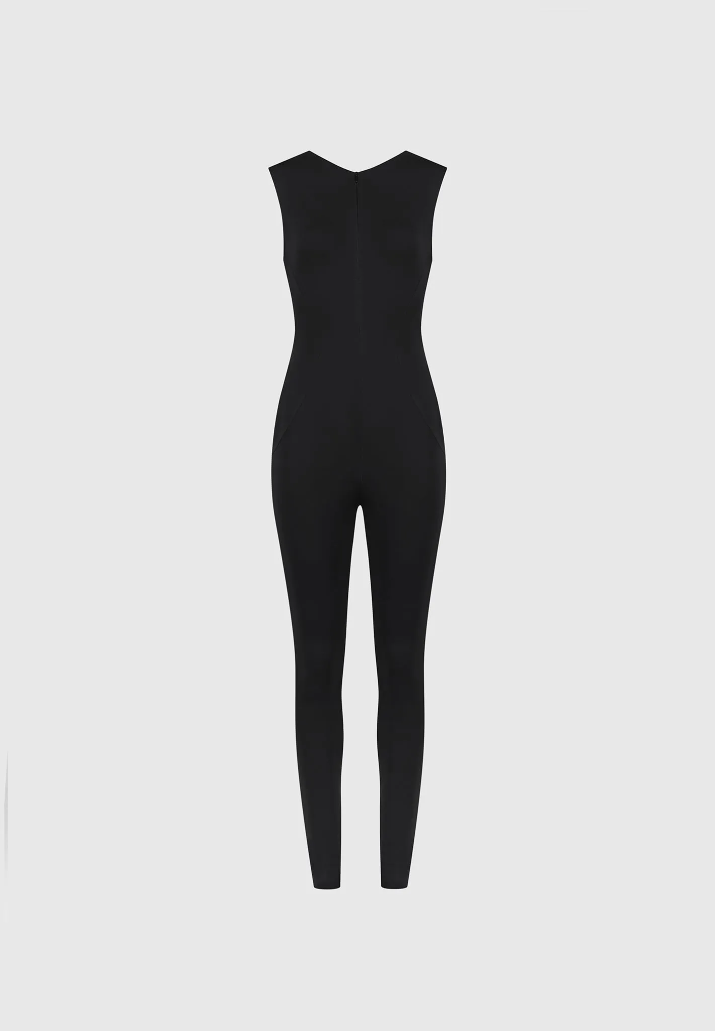 Éternelle Wide Shoulder Jumpsuit - Black