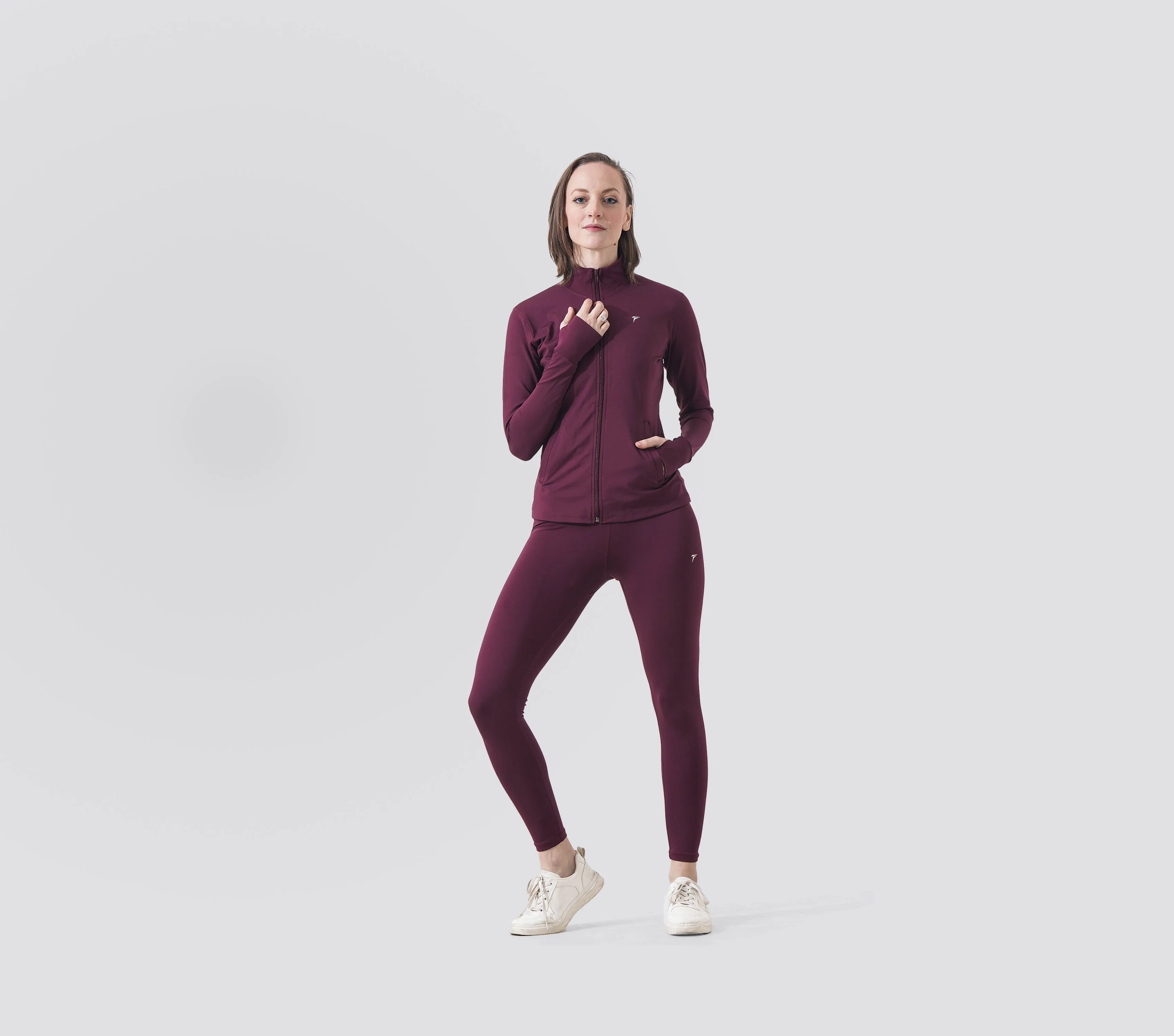 Tf-Maroon Velocity Women Jacket