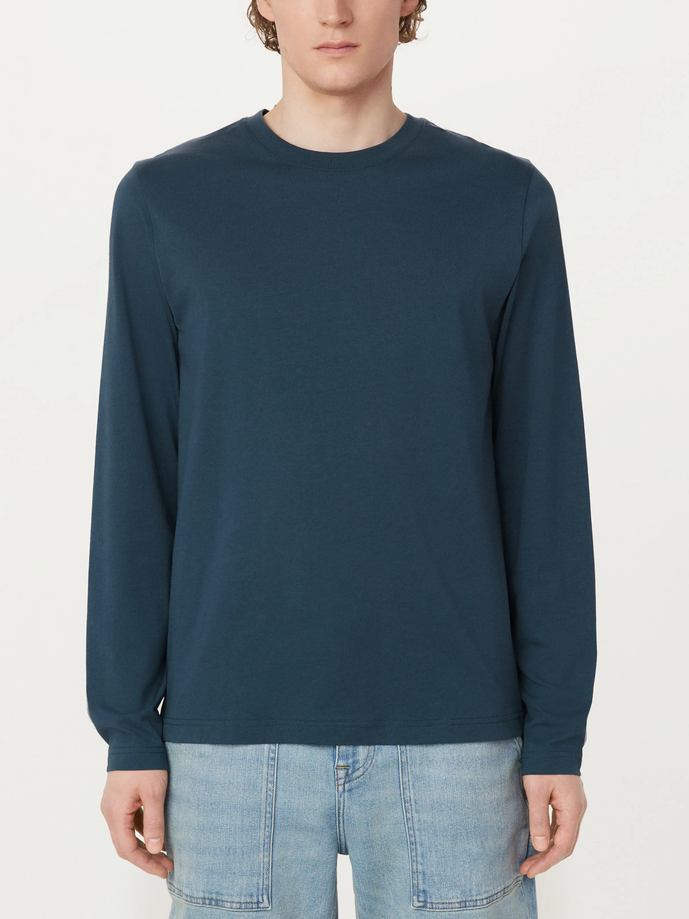 The Essential Long Sleeve T-Shirt in Midnight Navy