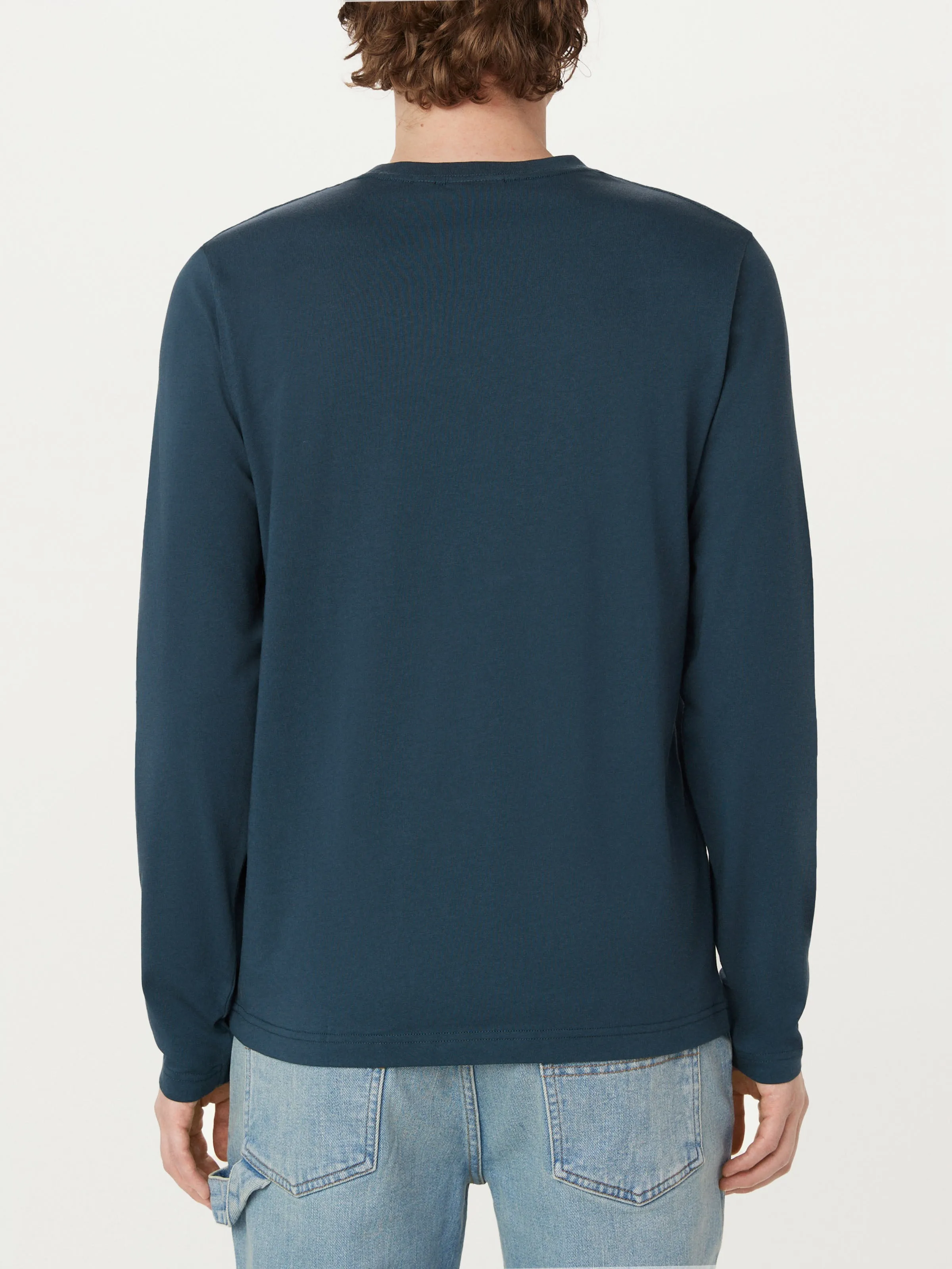 The Essential Long Sleeve T-Shirt in Midnight Navy