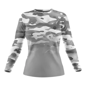 Women’s Arctic Camo Long Sleeve MTB Jersey