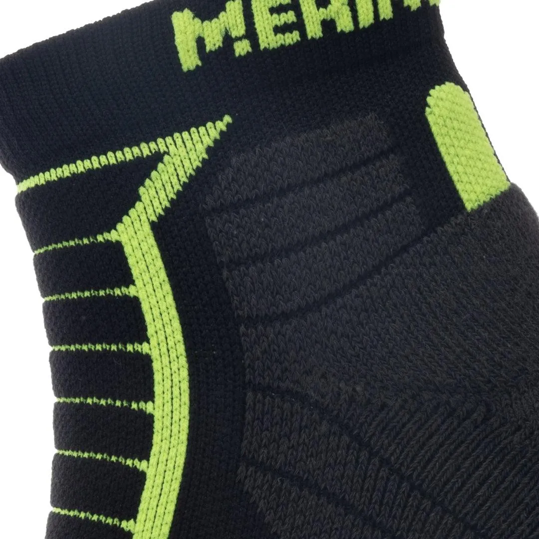 Women's Long Way Hiking Black ankle socks 2-packs