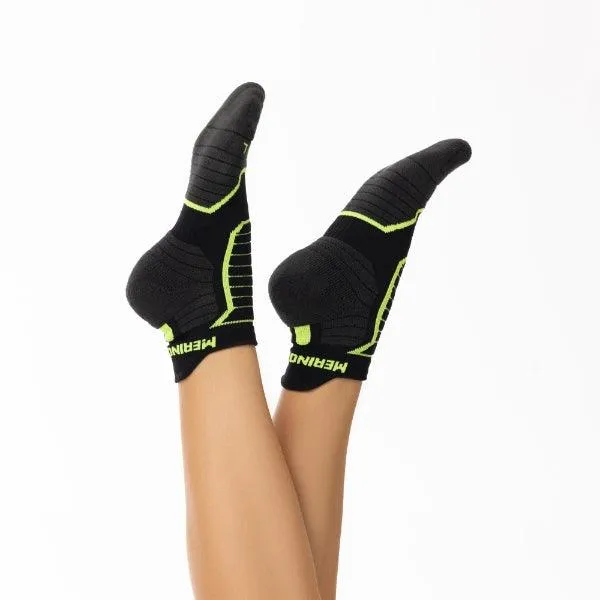 Women's Long Way Hiking Black ankle socks 2-packs