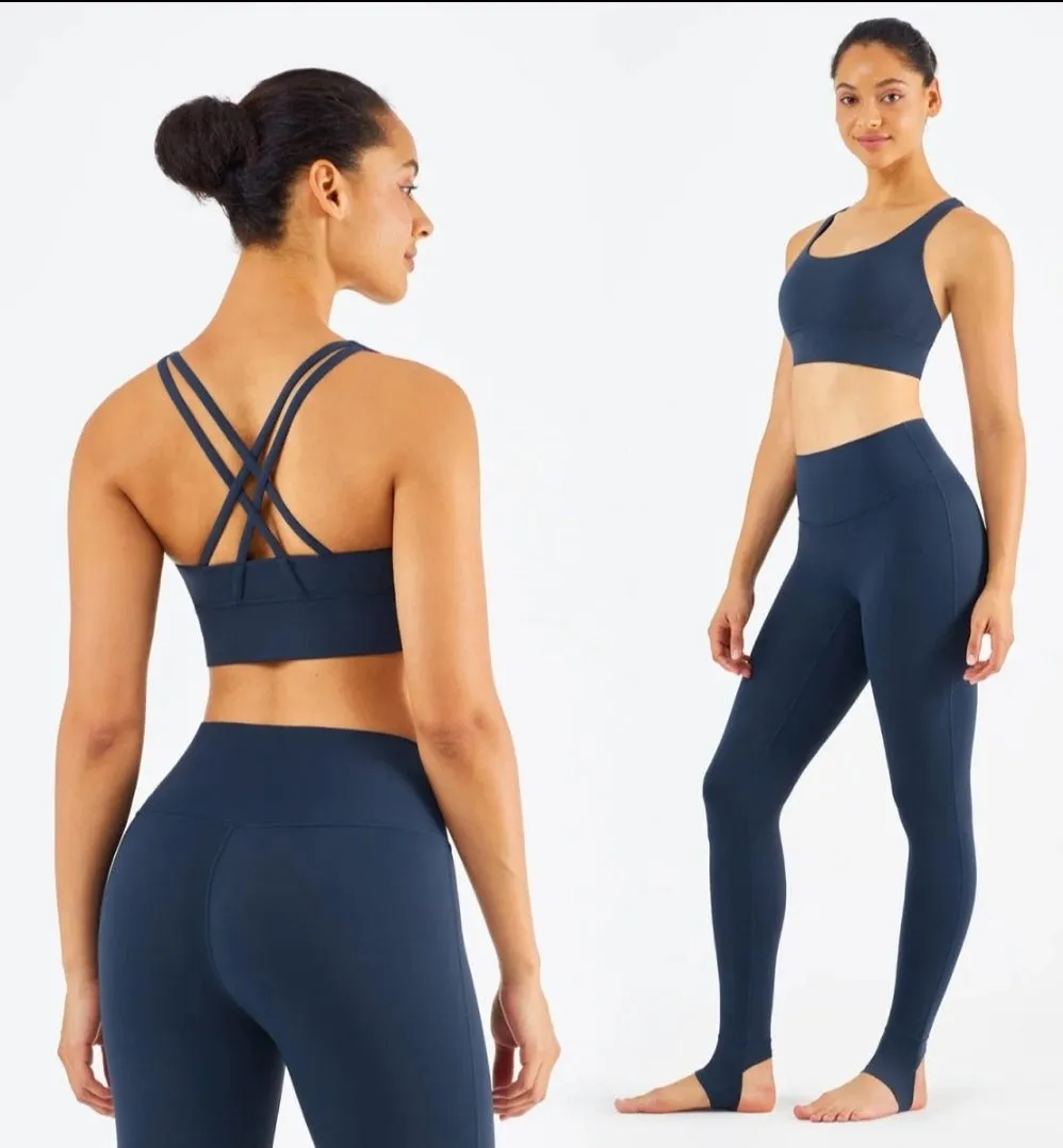 Women's Sports Leggings Set - Premium Nylon Spandex, Comfortable Fit for Workout & Athleisure