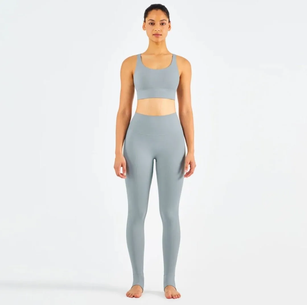 Women's Sports Leggings Set - Premium Nylon Spandex, Comfortable Fit for Workout & Athleisure