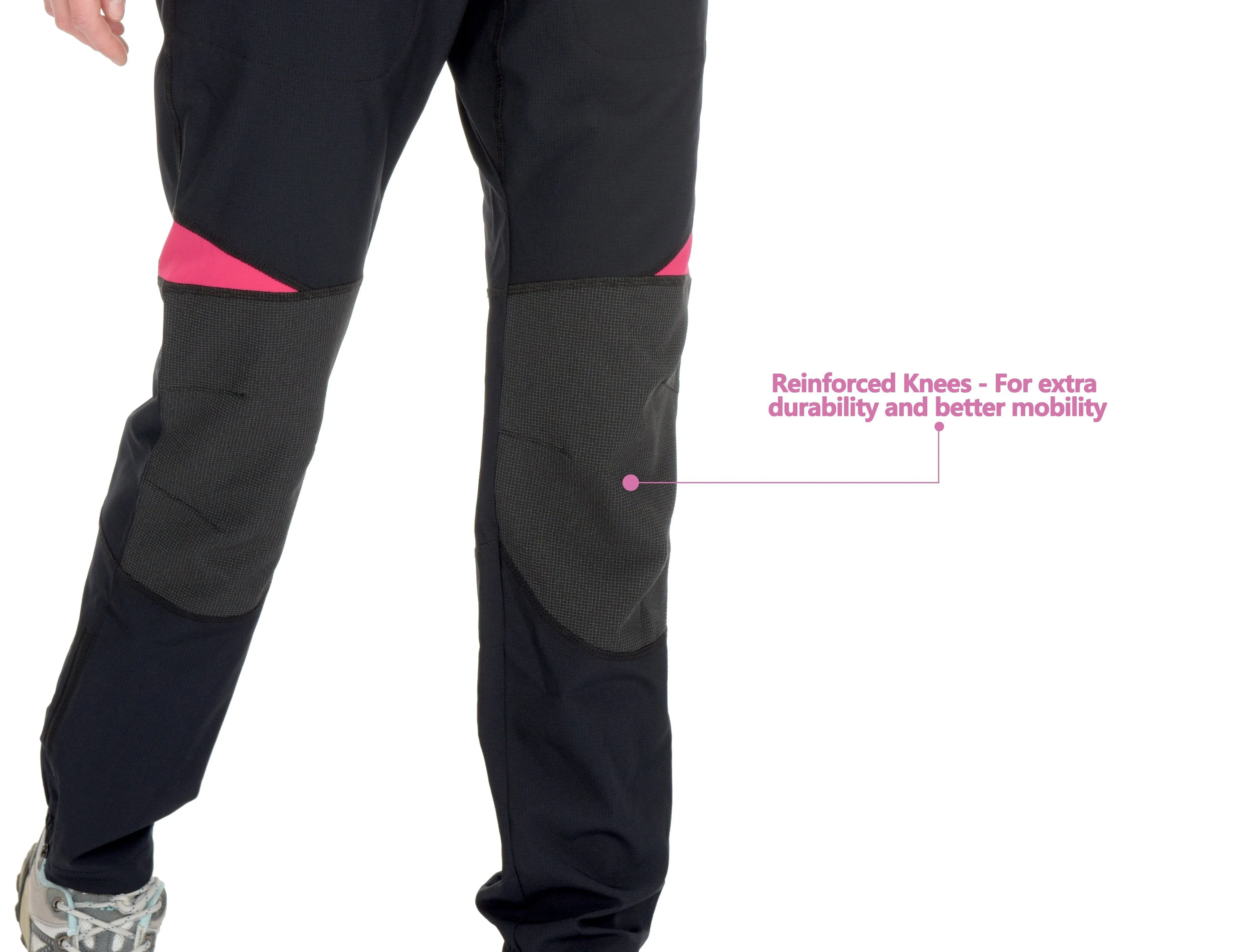 Women's UPF 50 Reinforced Knees Climbing Hiking Pants