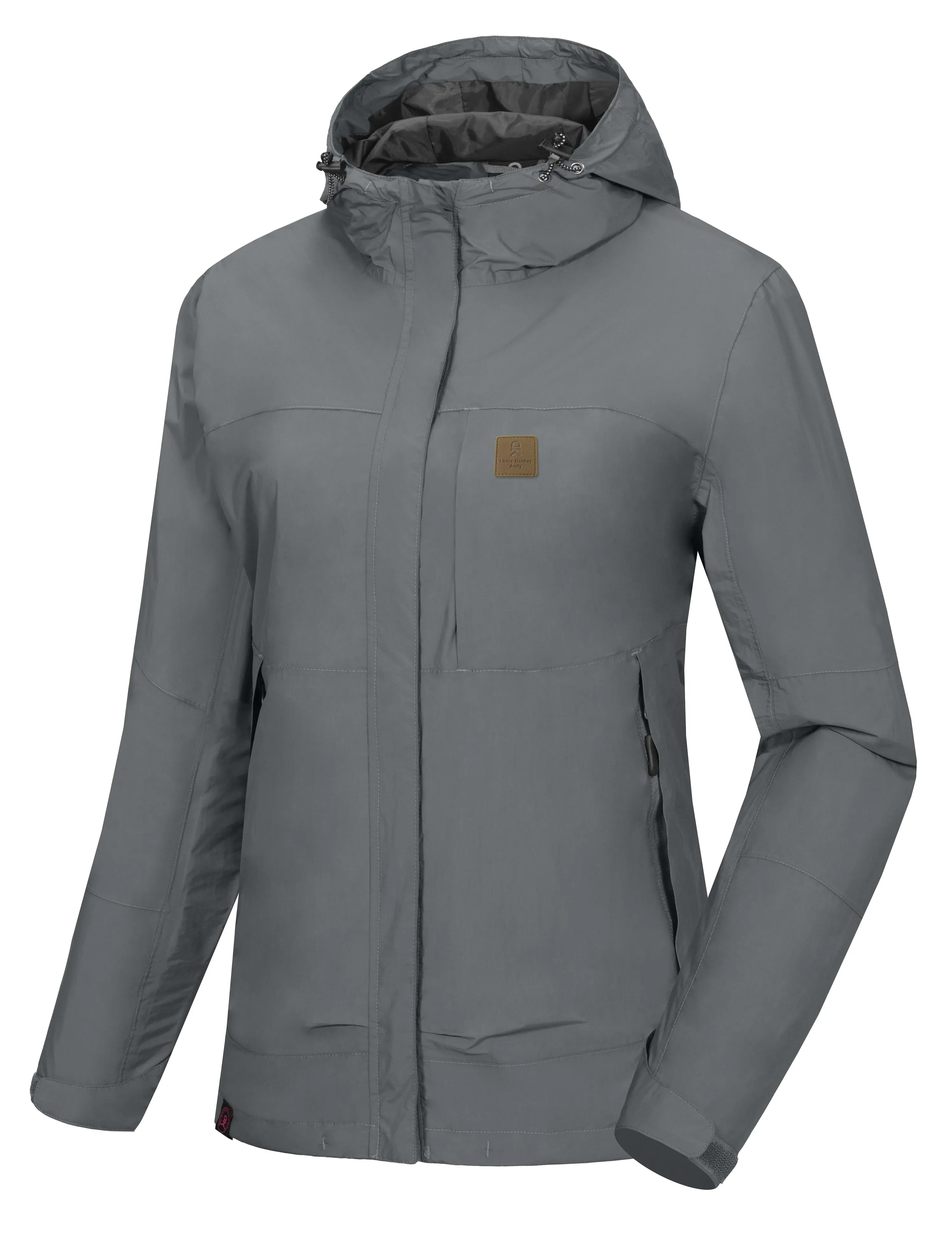 Women's Waterproof Breathable Shell Rain Jacket with Hood