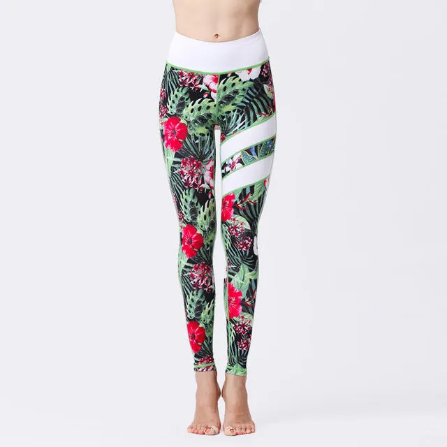 Women's Yoga Quick-drying Digital Print Fitness Leggings