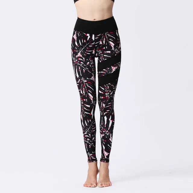 Women's Yoga Quick-drying Digital Print Fitness Leggings