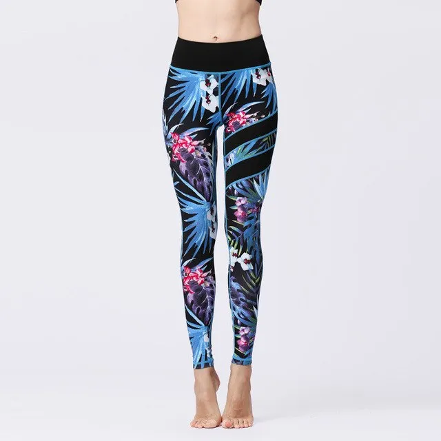 Women's Yoga Quick-drying Digital Print Fitness Leggings